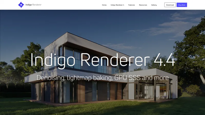 Homepage of Indigo Renderer