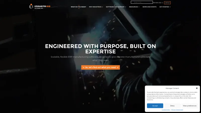 Homepage of INDUSTRIOS