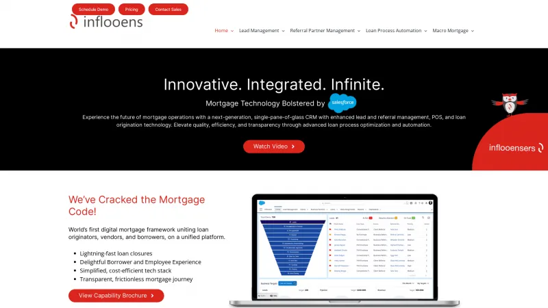 Homepage of inflooens