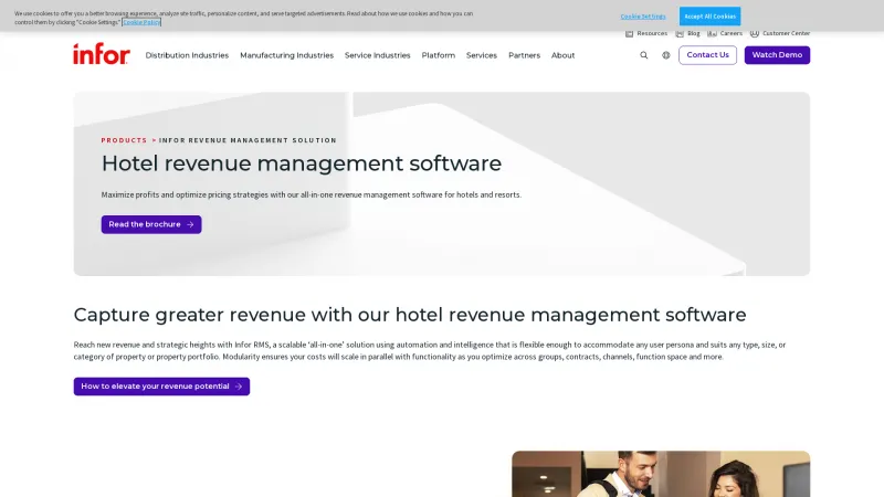 Homepage of Infor EzRMS