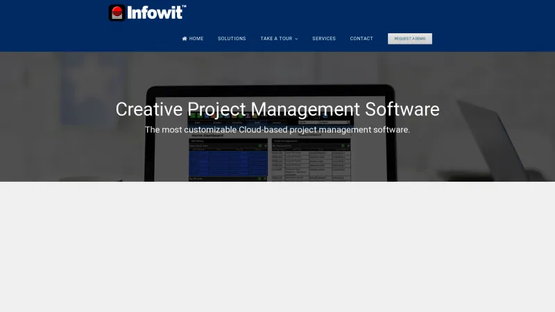 Homepage of Infowit Creative Manager