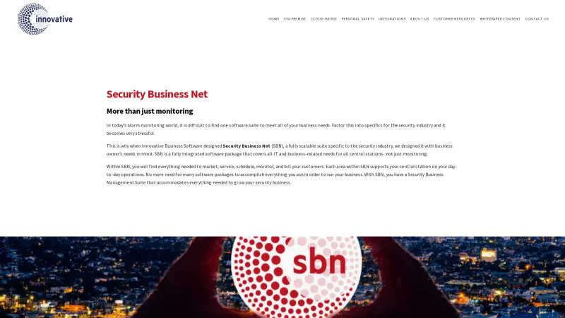 Homepage of SBN