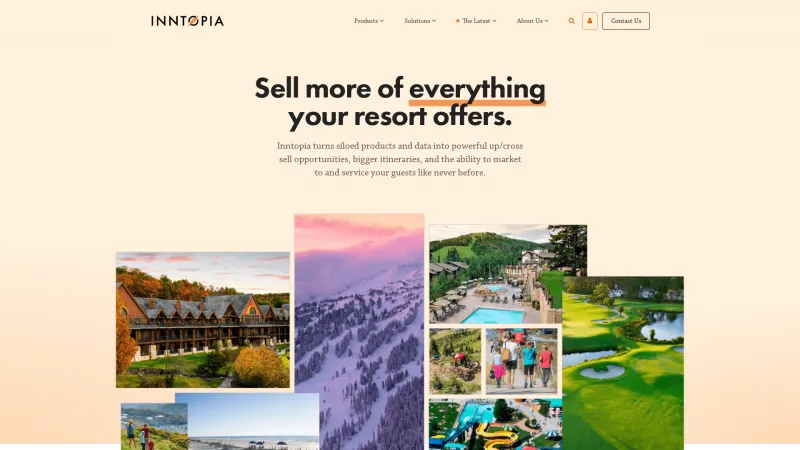 Homepage of Inntopia