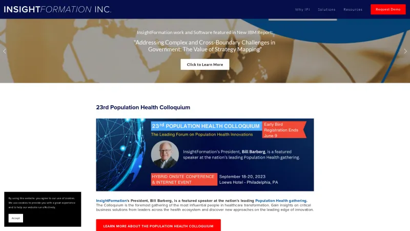 Homepage of InsightVision