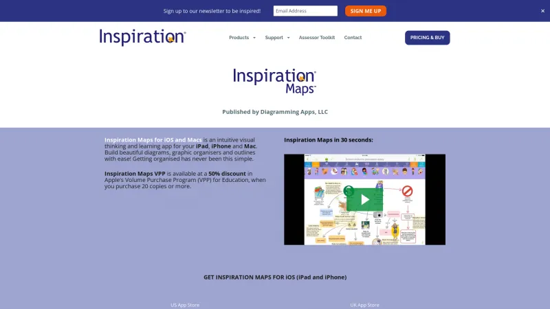 Homepage of Inspiration Maps