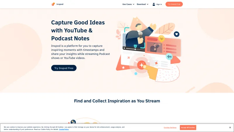 Homepage of Inspod