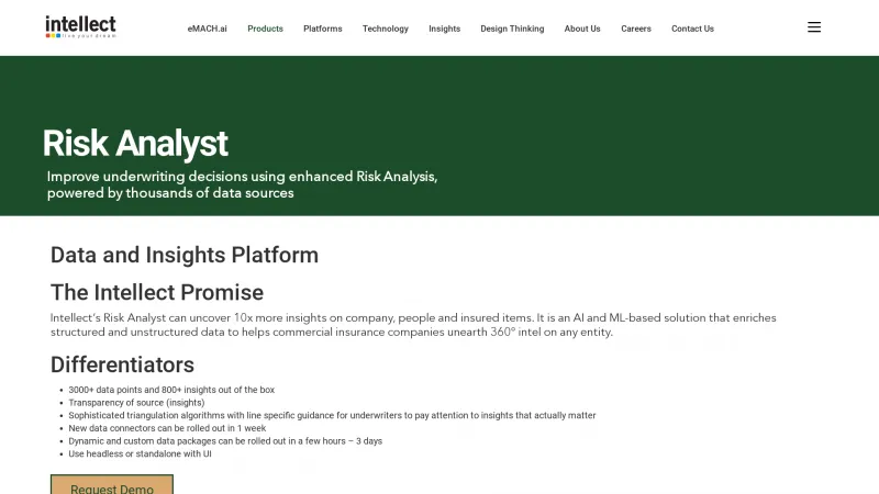 Homepage of Risk Analyst