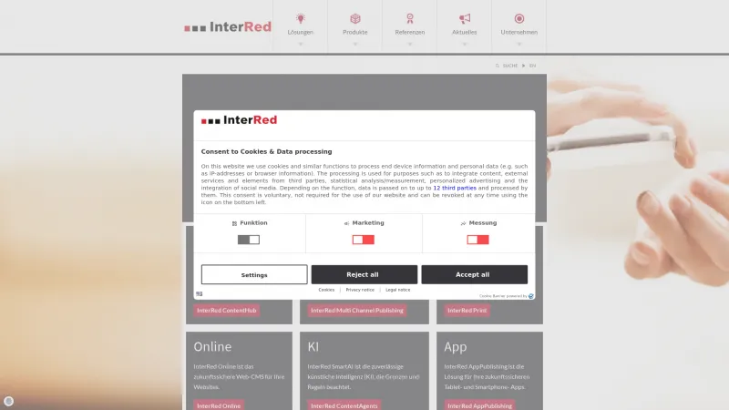 Homepage of InterRed