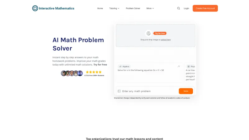 Homepage of Interactive Mathematics