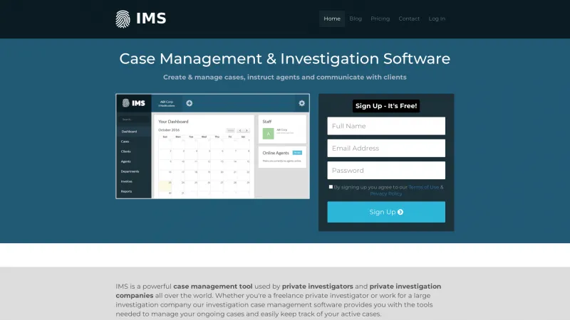 Homepage of IMS