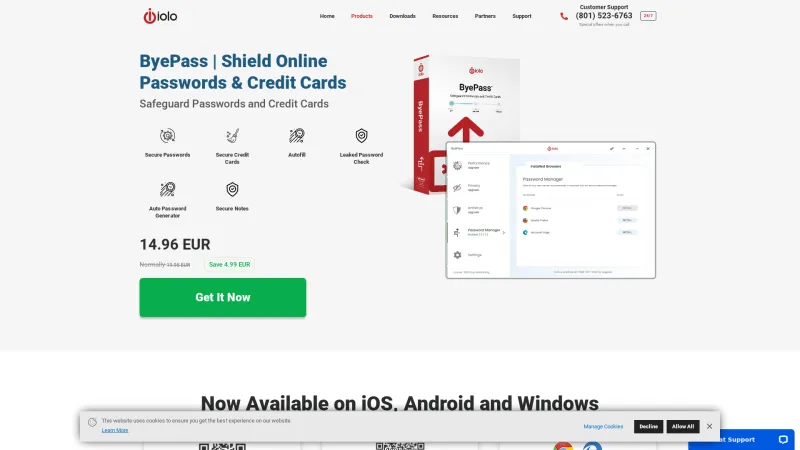 Homepage of ByePass