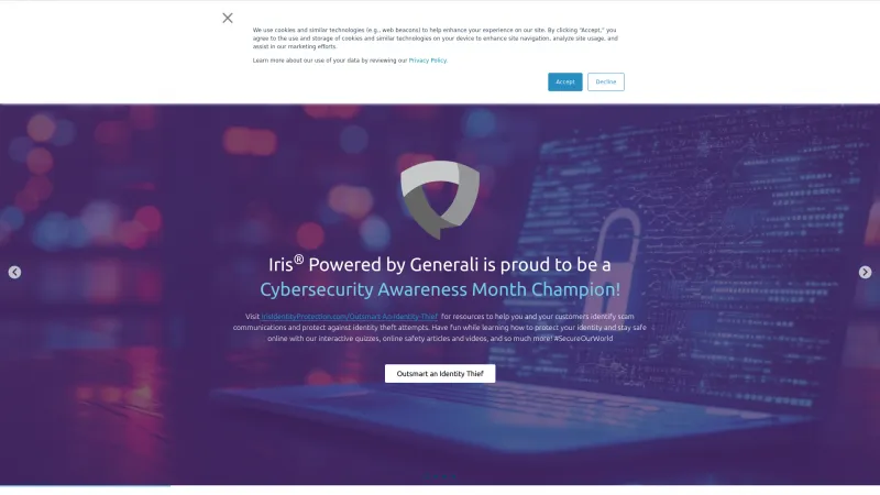 Homepage of Iris Identity Protection