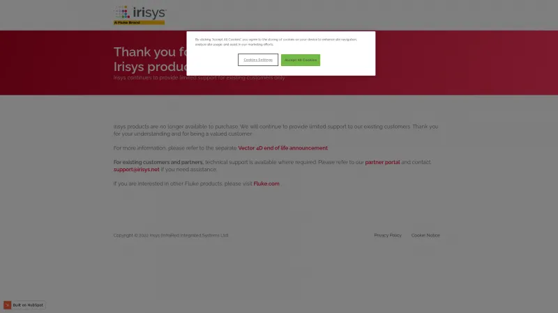 Homepage of Irisys Queue Management