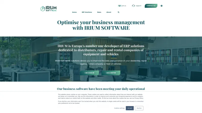 Homepage of Irium-software