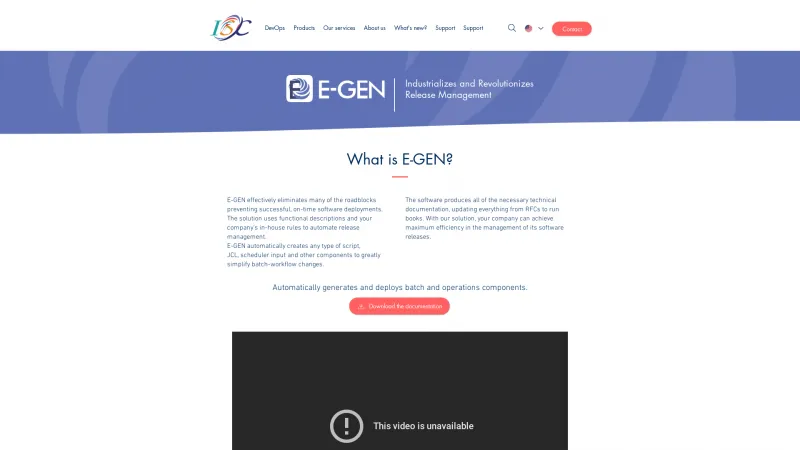 Homepage of E-GEN