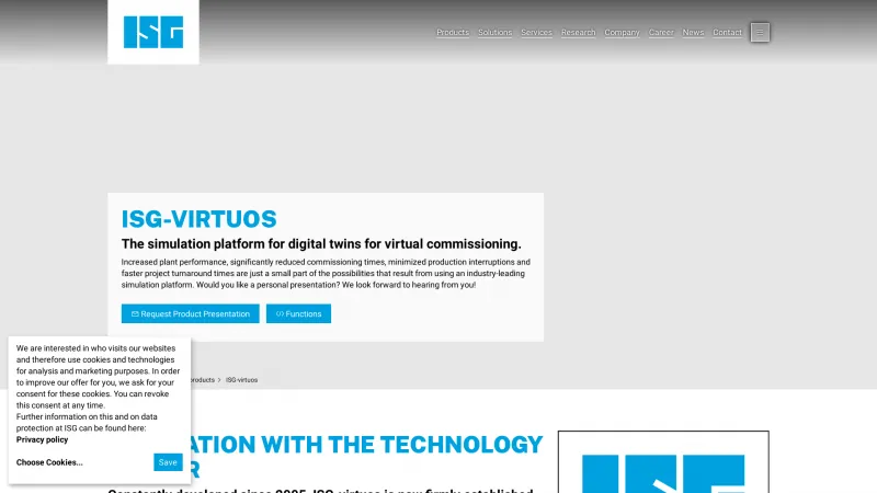 Homepage of ISG-virtuos