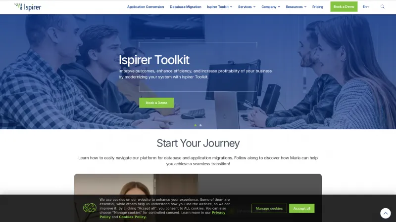 Homepage of Ispirer Toolkit