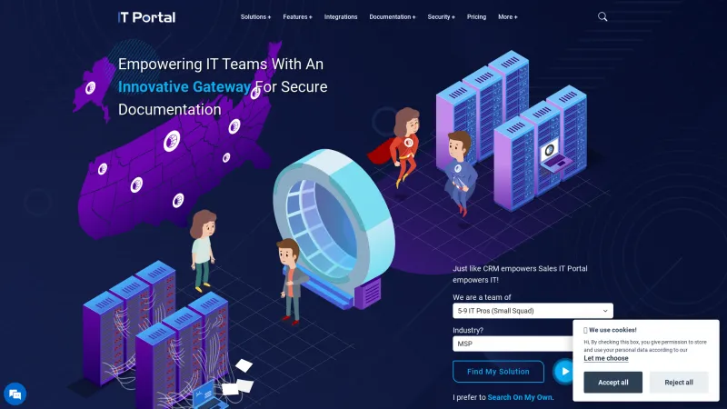 Homepage of IT Portal