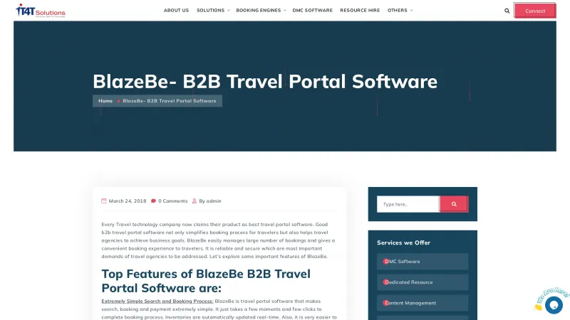 Homepage of BlazeBE