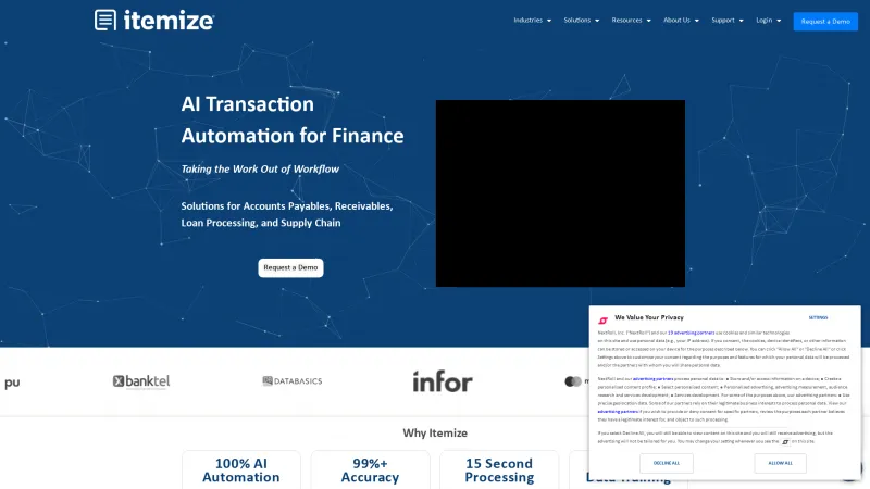 Homepage of Itemize