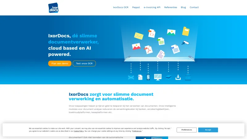 Homepage of IxorDocs