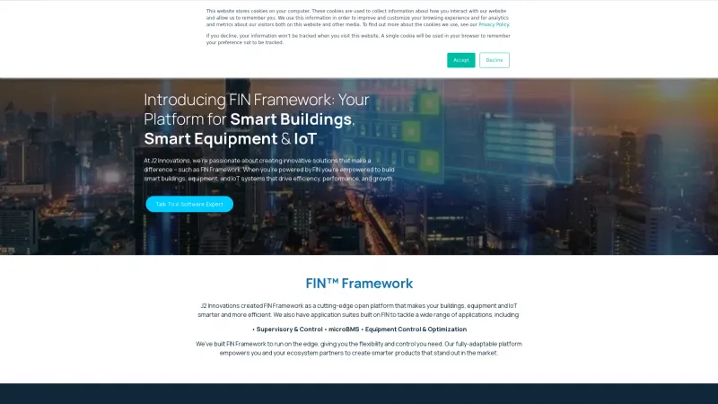 Homepage of FIN Stack