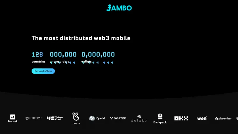 Homepage of Jambo