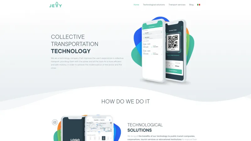 Homepage of Jetty