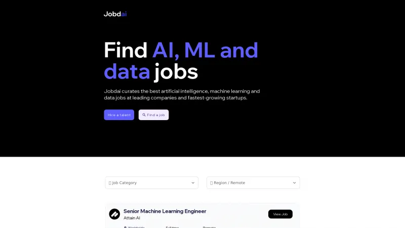 Homepage of Jobdai