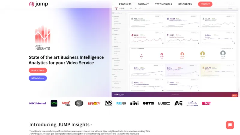 Homepage of JUMP Insights