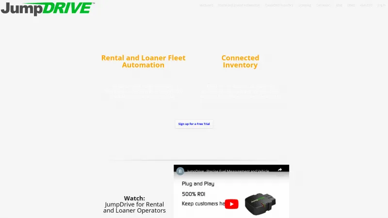 Homepage of JumpDrive