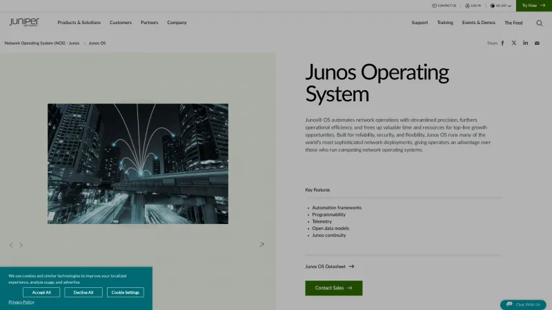 Homepage of Junos OS