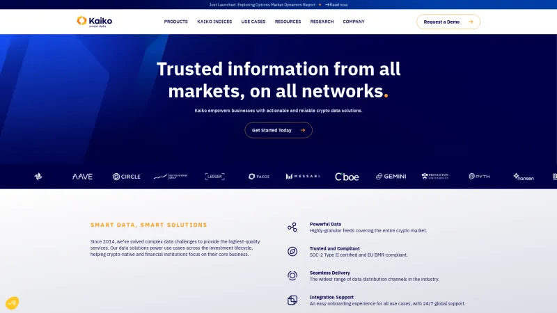 Homepage of Kaiko