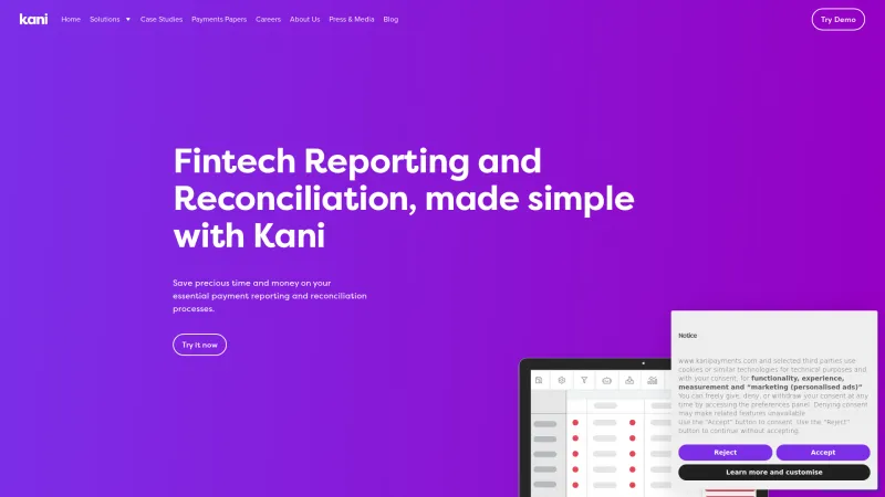 Homepage of Kani