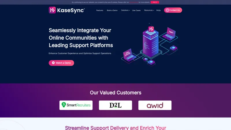 Homepage of KaseSync