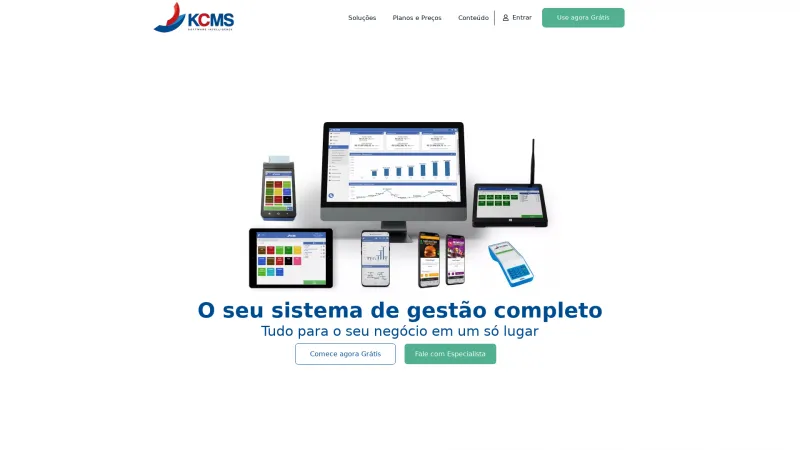 Homepage of KCMS