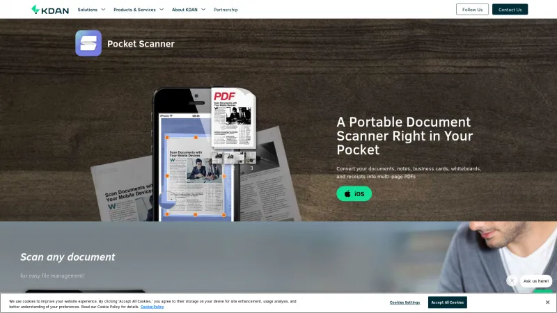 Homepage of Pocket Scanner