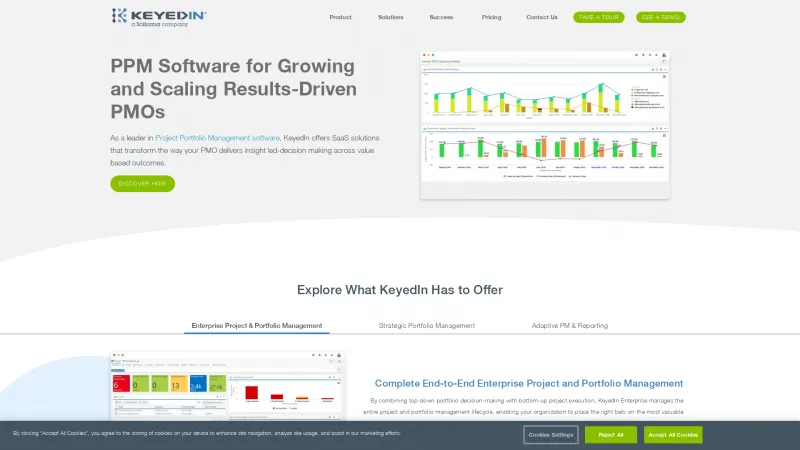 Homepage of KeyedIn