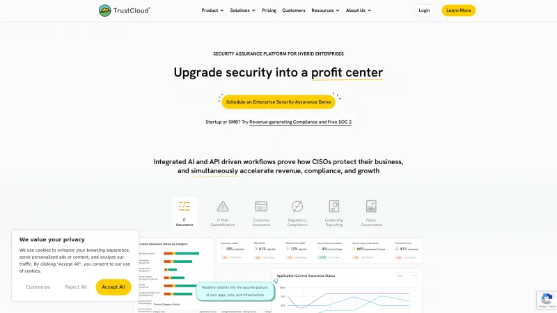 Homepage of Kintent Trust Cloud