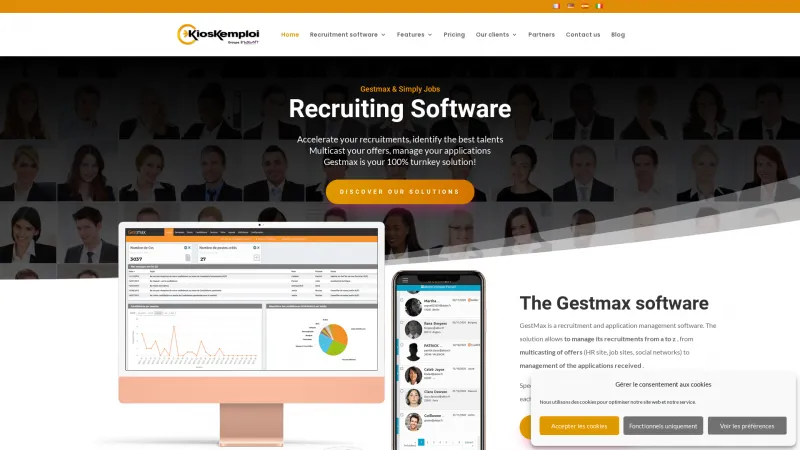 Homepage of GestMax