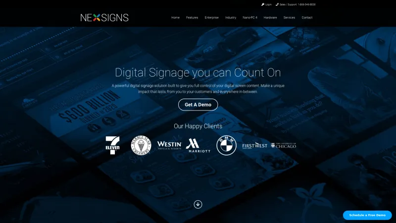 Homepage of NexSigns