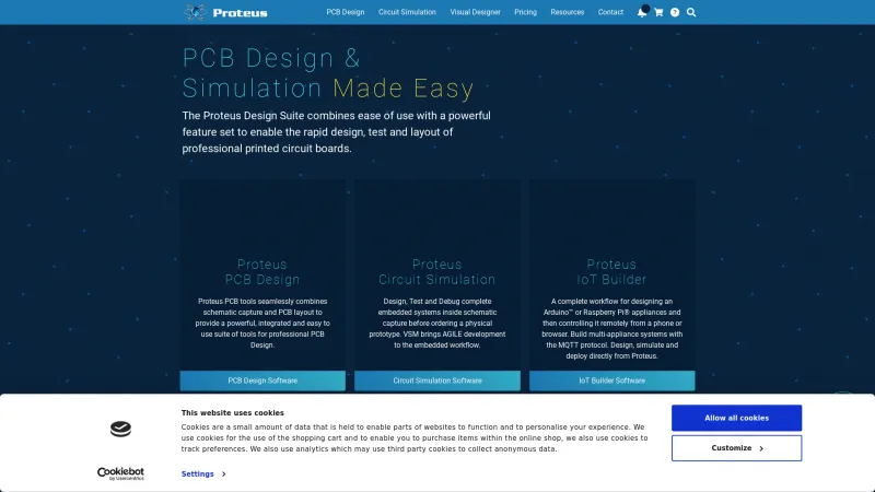 Homepage of Proteus