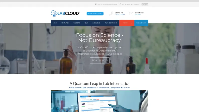 Homepage of LabCloud