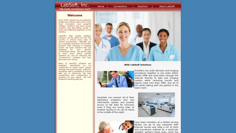 Homepage of LabNet LIS