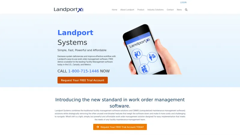 Homepage of Landport