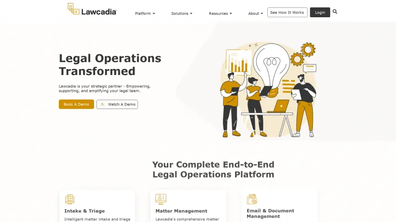 Homepage of Lawcadia