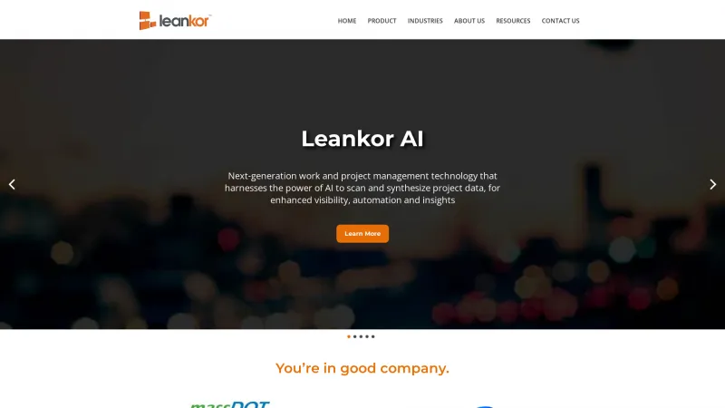 Homepage of Leankor