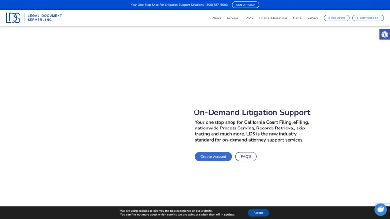 Homepage of Legal Document Server