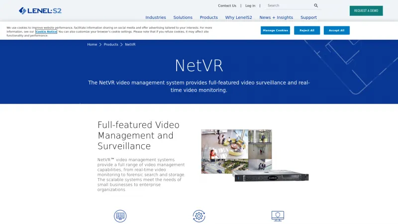 Homepage of NetVR