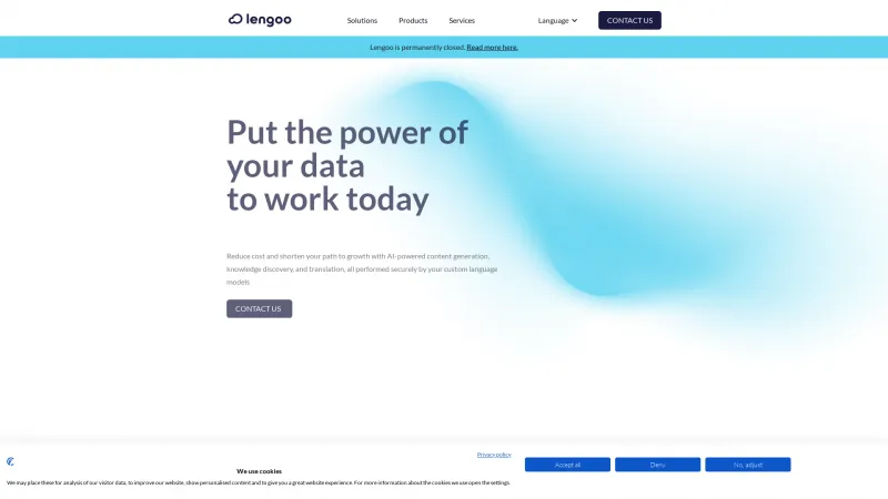 Homepage of Lengoo